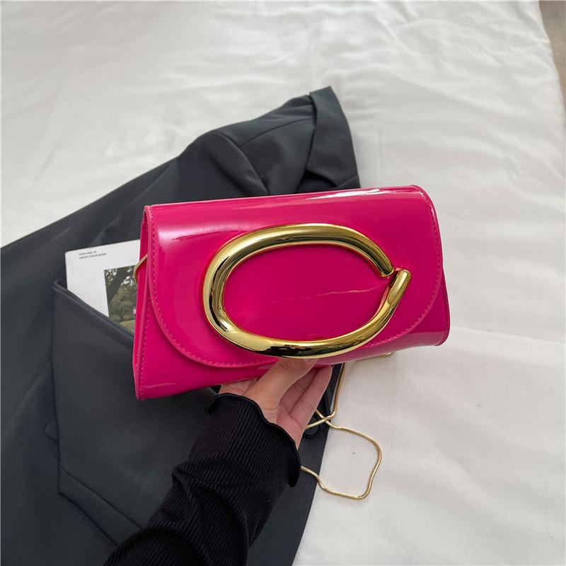 

Texture trendy classic hand-held dinner light luxury high-end single shoulder messenger handbag