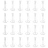 20 pezzi 16G Plastica Bioflex Anelli per Labbra Labret Barra di Mantenimento Lunghezza Clear Orecchini Forward Helix Trago Piercing Flessibile Monroe