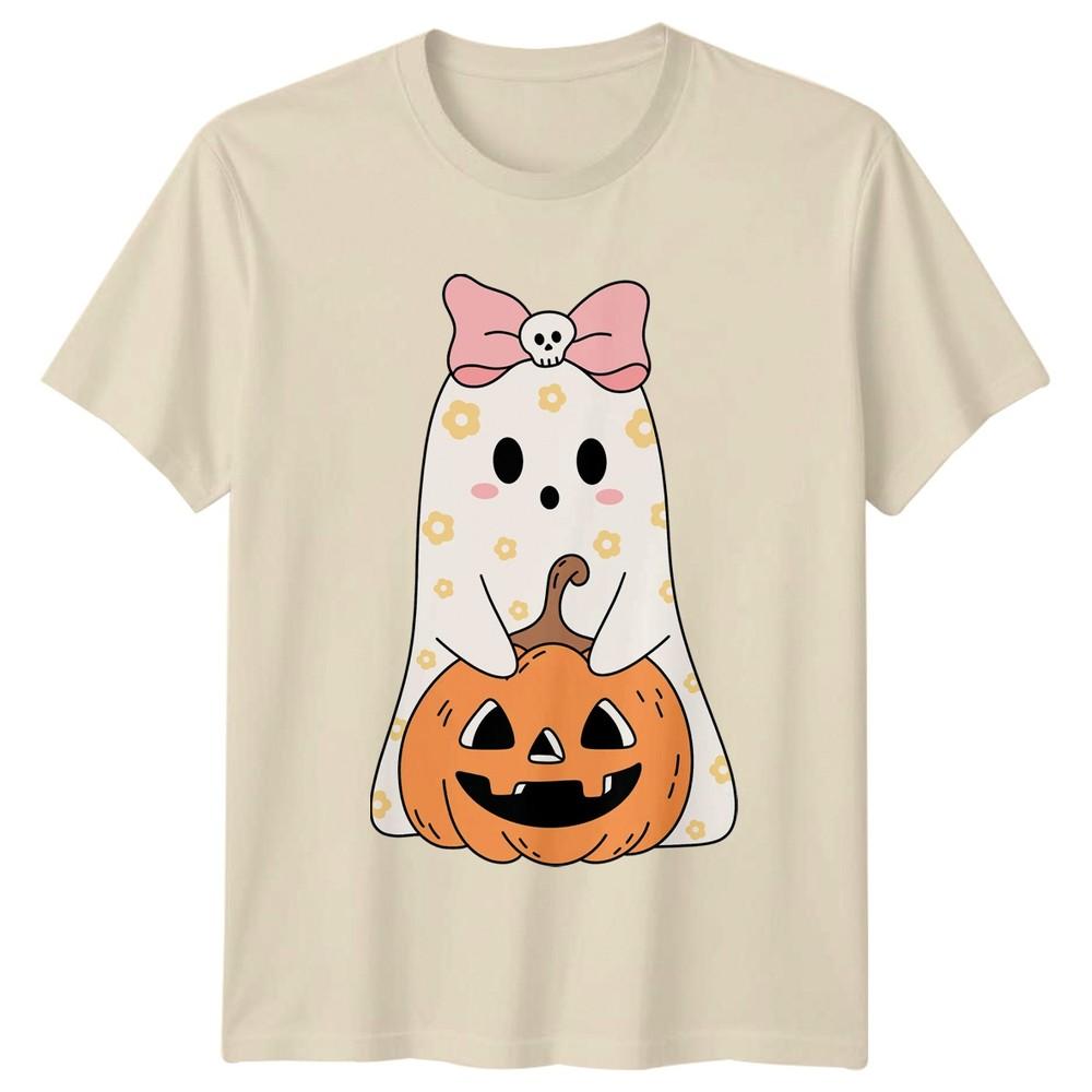 Unisexs TShirt Cute Halloween Ghost Pumpkin Halloween Gift For Her