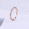 ZHOUYANG Cubic Zirconia Ring For Women Simple Cute Bijou Party Light Gold Color Finger Thin Rings Fashion Jewelry  Gift KCR112