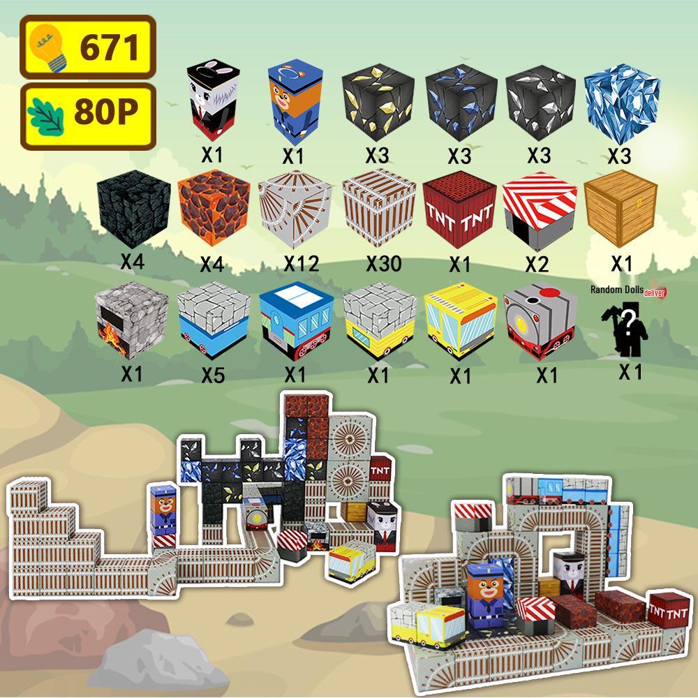 My Magnetic Cube Puzzle: 25MM Mini Building Block Magnets