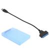 Hard Disk Adapter Cable 2.5in SATA USB3.0 HDD SSD Conversion Cord with Protection BoxBlue