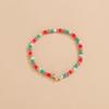 Boho Alloy Turtle Resin Star & Moon Love Bead Elastic Anklet