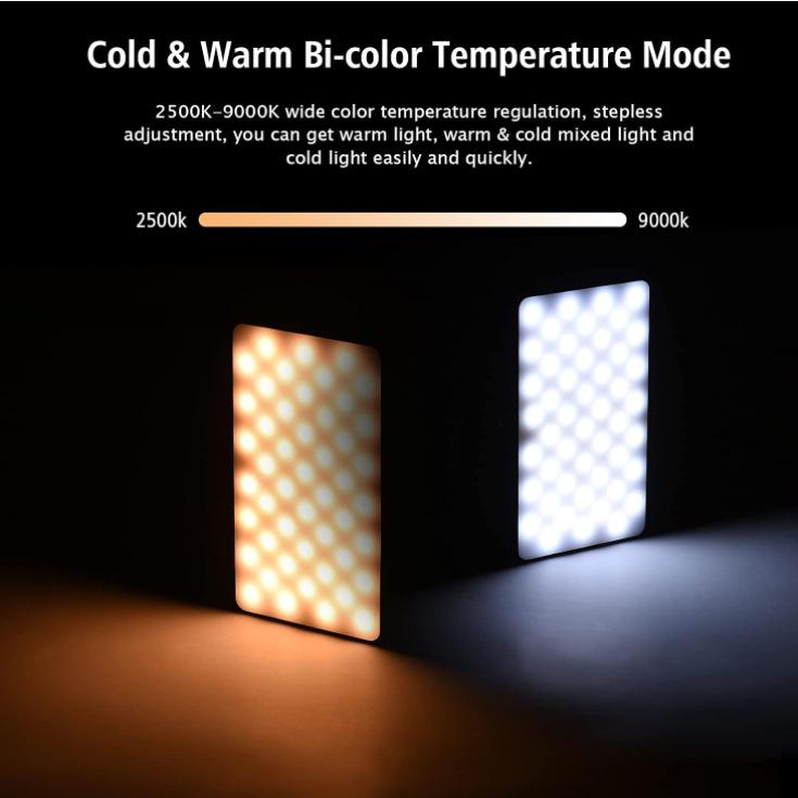 Portable LED Fill Light for Live Streaming, Mobile Photography, and Video Conferencing