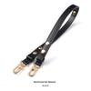 Black Leather, 1.5CM Studded Strap, Gold Buckle