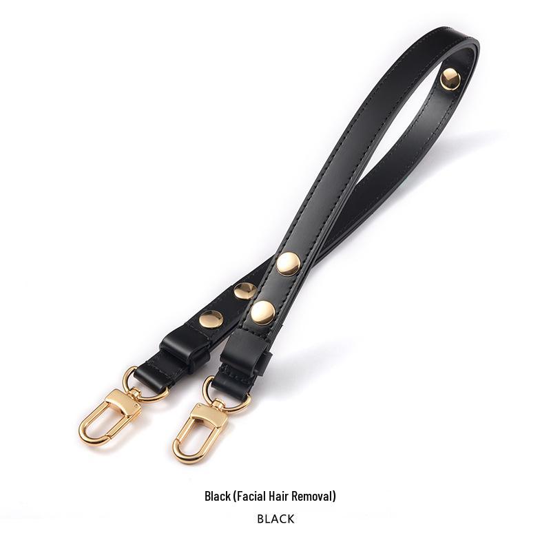 MHS-C-38 Adjustable Three-Speed Brown Women's Underarm Bag with Rivet Shoulder Strap, 26 Wash Bag Transformation.