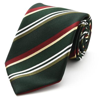 Michiko London Brand Necktie Made Japan Silk Regimental Multi-stripe Jacquard Weave Business Regular Size