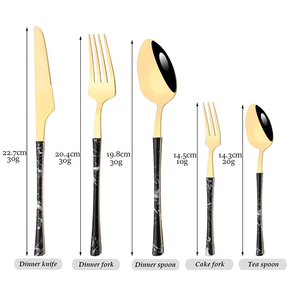 24/30 шт. наборы посуды из нержавеющей стали — фото 2