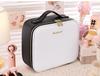 PU Leather Waterproof Multifunctional Cosmetic Storage Case With Mirror Lipstick Jewelry Make-Up Brush Organize Deposit Box