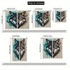 2pcs   Geometric Wolf Mandala Art Print Curtains   Rod Pocket Mount   Digital Printing Curtains   Polyester Material   Suitable for L
