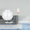 Transparent Fish Tank Straw Organizer Clear Household Ornament DIY Bowl Vase for Bedroom Desktop