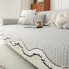 New Summer Cool Ice Silk Sofa Cushion Premium Skirt Special-Shaped Seat Cushion Straight Row Sofa Cover Cloth Mat