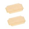 Dekorative Wandplaketten - ARTEMIO - 16 x 10 cm - Holz - Beige - Innenbereich