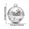 WTEMPO Silver Jingle Bells for Crafts Christmas Tree Large Hanging Bell Pendents Christmas Craft Bells Ideal for DIY Festival Home Decorations