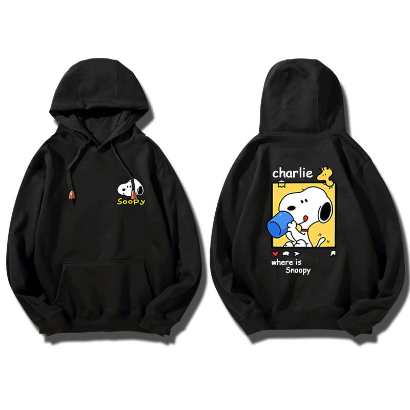 Snoopy Cartoon Damen Kapuzensweatshirt Paar Outfit Neu I Sportjacke Damen Kapuzenpullover Sweatshirt Trend