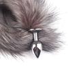 Yousheng Anal Plug Safe Full Stimulation Metal Fox Tail Exotic Accessories Butt Plug Adult Product