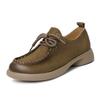 Fashion AIYUQI Women Shoes Retro 2025 Season New Genuine Leather Lace-up Shoes Ladies British Style Large Size Women's Spring Shoes