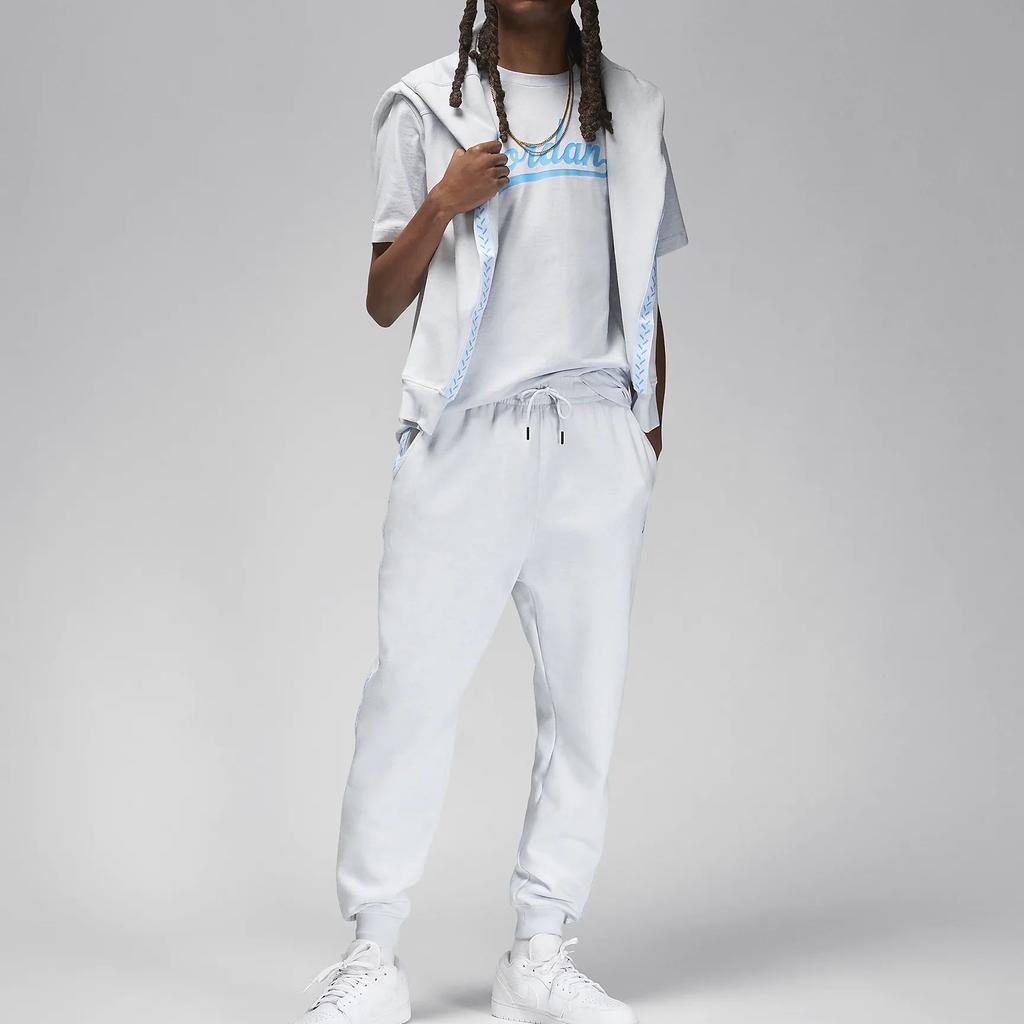 Jordan Letter Print Crew Neck Short Sleeve T-Shirt Men Tops White FN5959-043