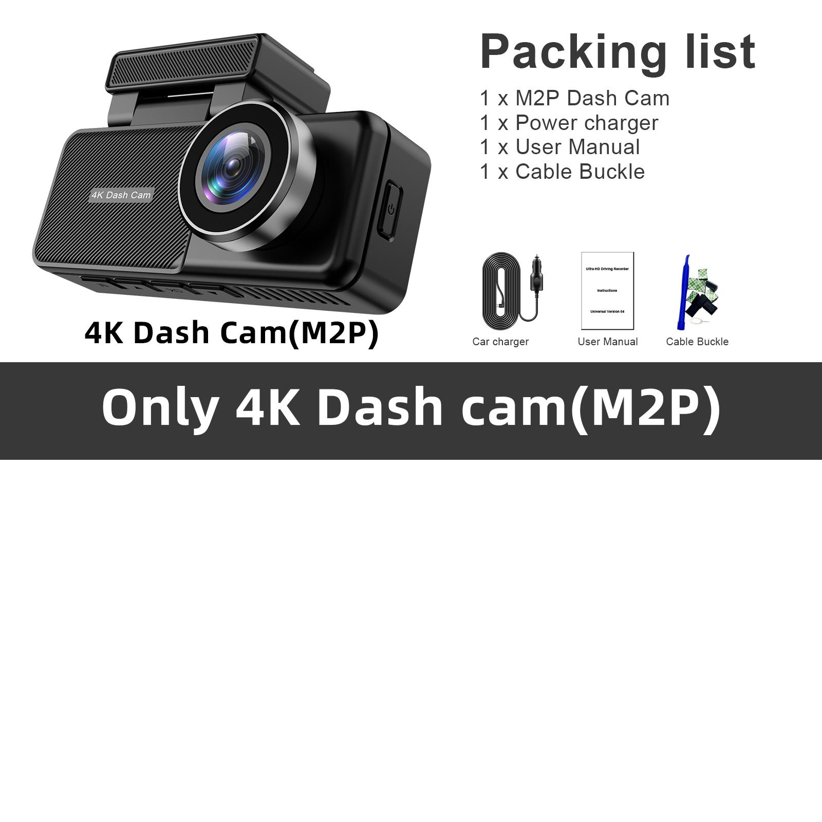

Soam 4K WIFI GPS Dash Cam Mini CAR DVR Передний и задний двойной объектив с 1080P Black Box Room Night Vision Camera 24H Parking Mode None