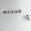 Broom Holder Wall Mounted Mop Organization with Hooks for Warehouse Kitchen Bathroom