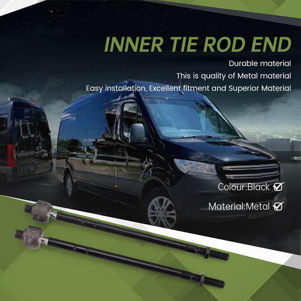 

2-Piece Black Metal Set for Mercedes Sprinter 2500 (2010-201X). None
