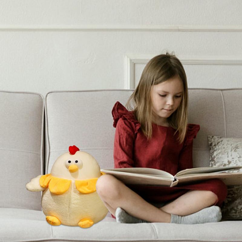 Chicken Plush Soft Plush Chick 1102 Inch Adorable Animal Pillow Cuddly Doll Adorable Toy for Living Room KidsRoom Bedroom Car Sofa