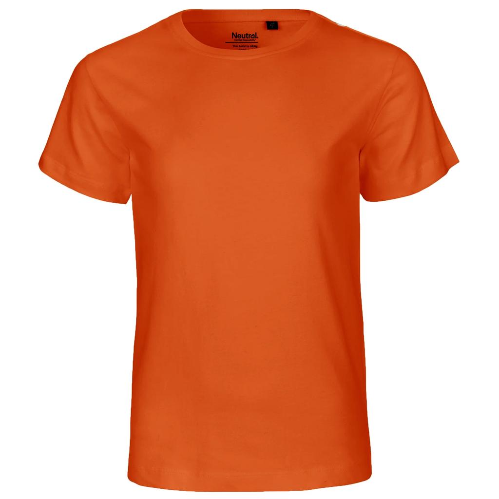 Neutrales Kinder-Kurzarm-T-Shirt
