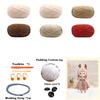 Christmas Crochet Girls Set Amigurumi Handmade Knittin Doll DIY Hook Materials Kit For Christmas Decoration Crafts Child Gifts