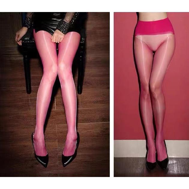 1D Aurora shiny, sexy, silky seamless horse oil stockings for men and women360Seamless ultra-thin open-crotch pantyhose