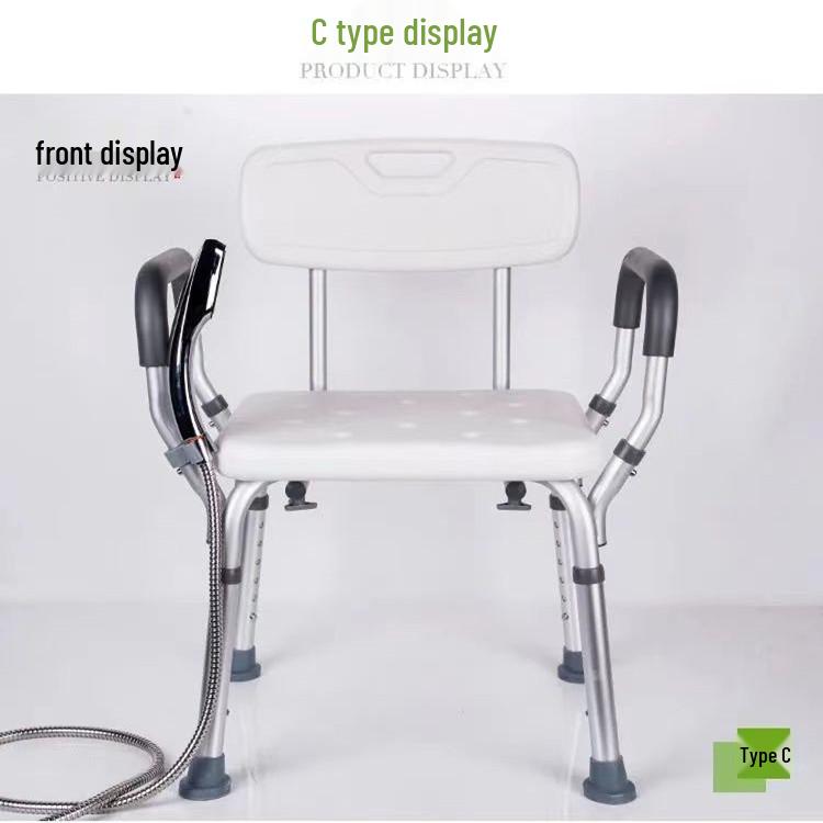 Elderly & Disabled Non-Slip Shower Chair for Pregnancy & Bathing Safety