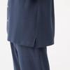 Gunze KAIMIN NAVI Comfortable Sleep Long Sleeve Pants with Diamond Quilted Black Men's Pajamas, Navi, Design, (GM4014)