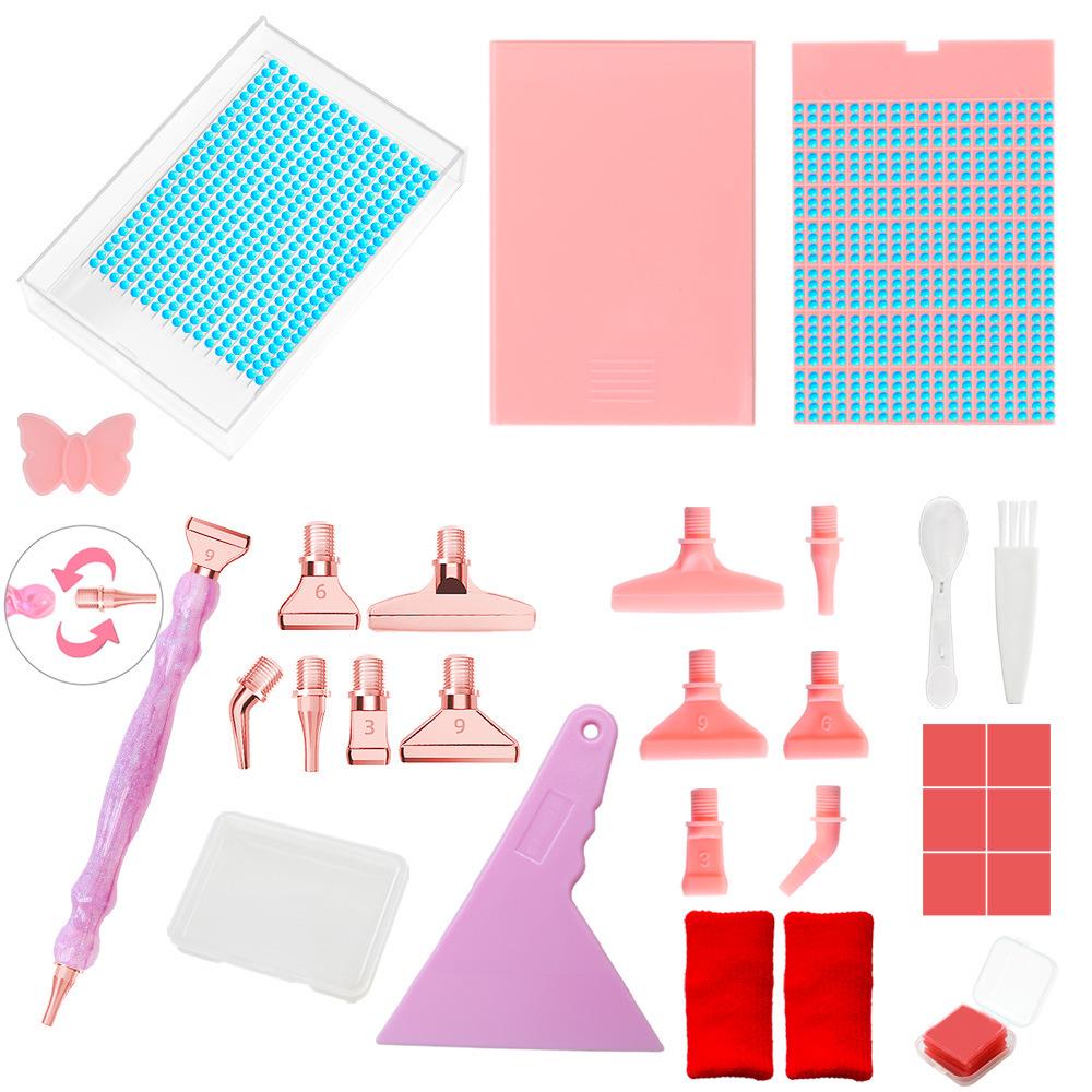 Multifunctional Diamond Painting Flip Tray & Funnel Set – DIY Embroidery Tool