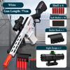 Pull Ring Loading Shell Throwing Soft Bullet Toy Gun Safety Foam Dart with Scope Sight, Outdoor Shooting Play Toy for Children