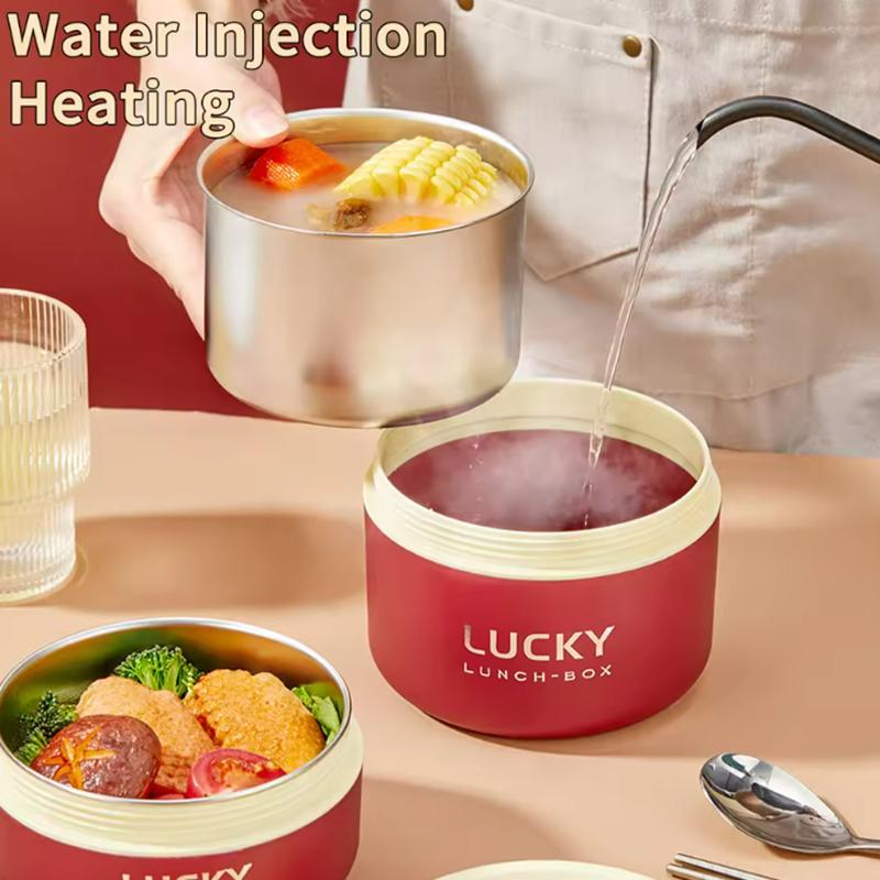 304/316 Stainless Steel Portable Insulated Lunch Box with Cutlery And Thermal Bag Leak proof Microwave Safe Food Container