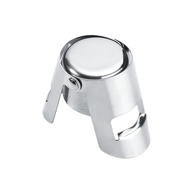 1Pc Stainless Steel Sparkling Wine Stopper Double Button Champagne Stopper for Home and Bars Bubble Fizzy Bottles From