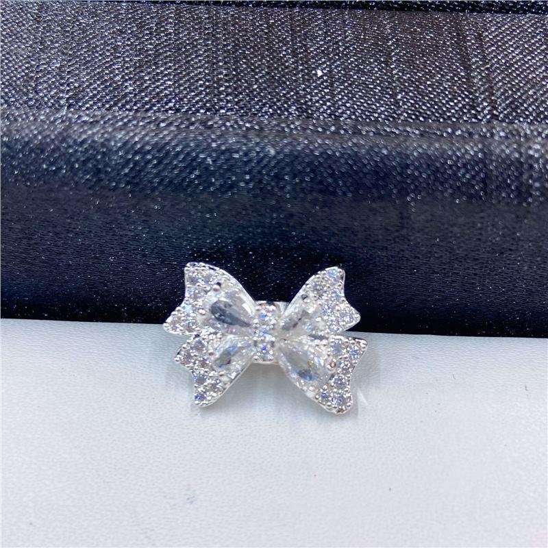High Retention Micro-Paved Zircon Butterfly Rhinestone Beading Accessories