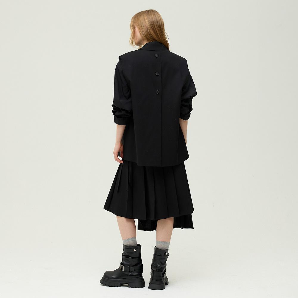 Ibiem Two-Buckle Wrap Pleated Skirt Emq2Wsk060