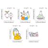 Niedliche Cartoon-Brosche mit Lackabzeichen, kreative Accessoires