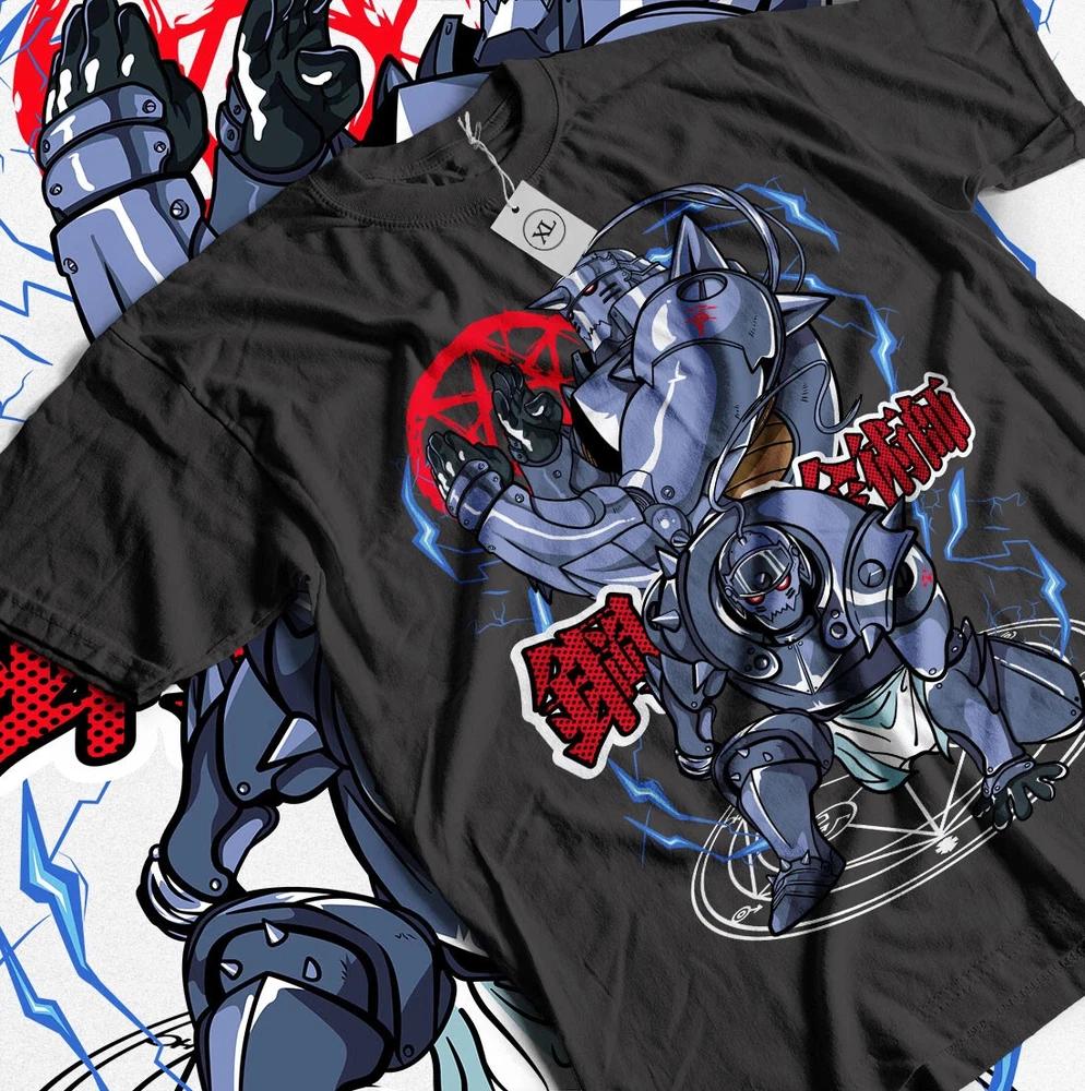 Fullmetal Alchemist Tshirt Fma Brotherhood Edward Elric Alphonse Tshirt S