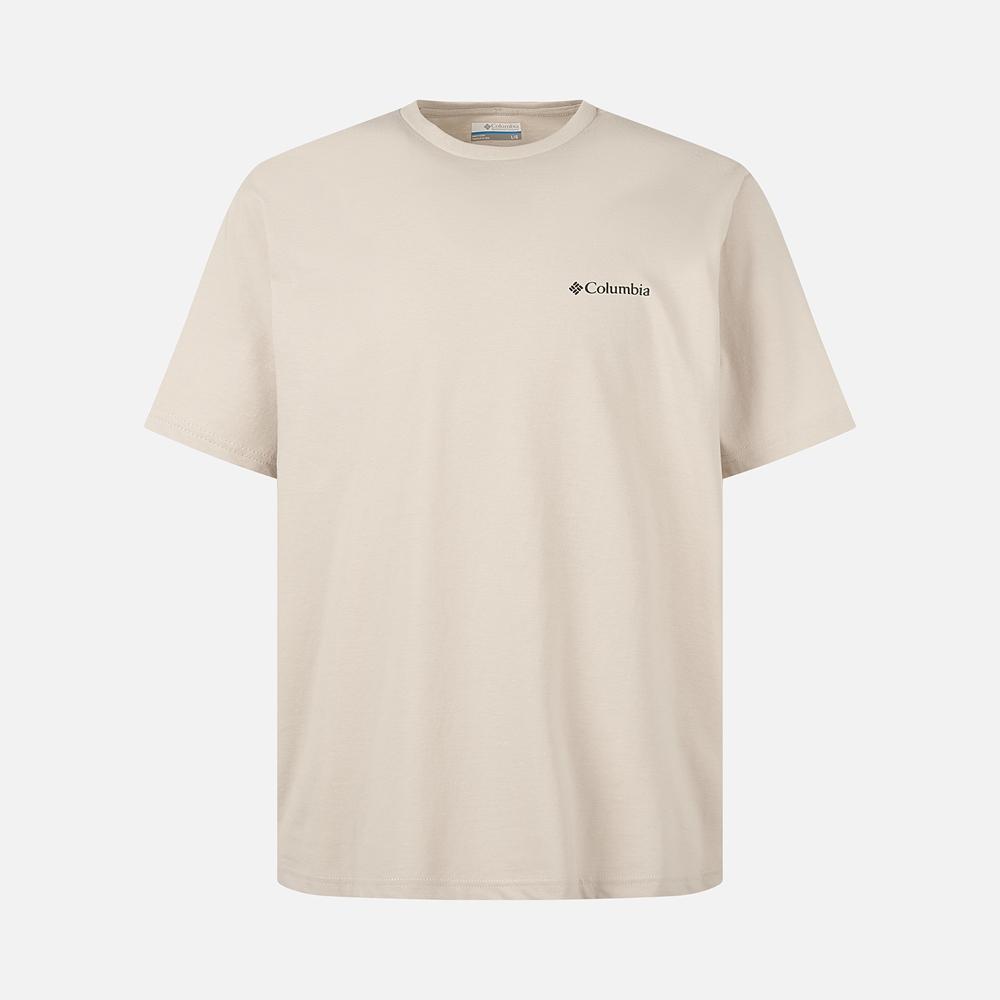 COLUMBIA Unisex Csc Outdoor White Graphic Short Sleeve T-Shirt