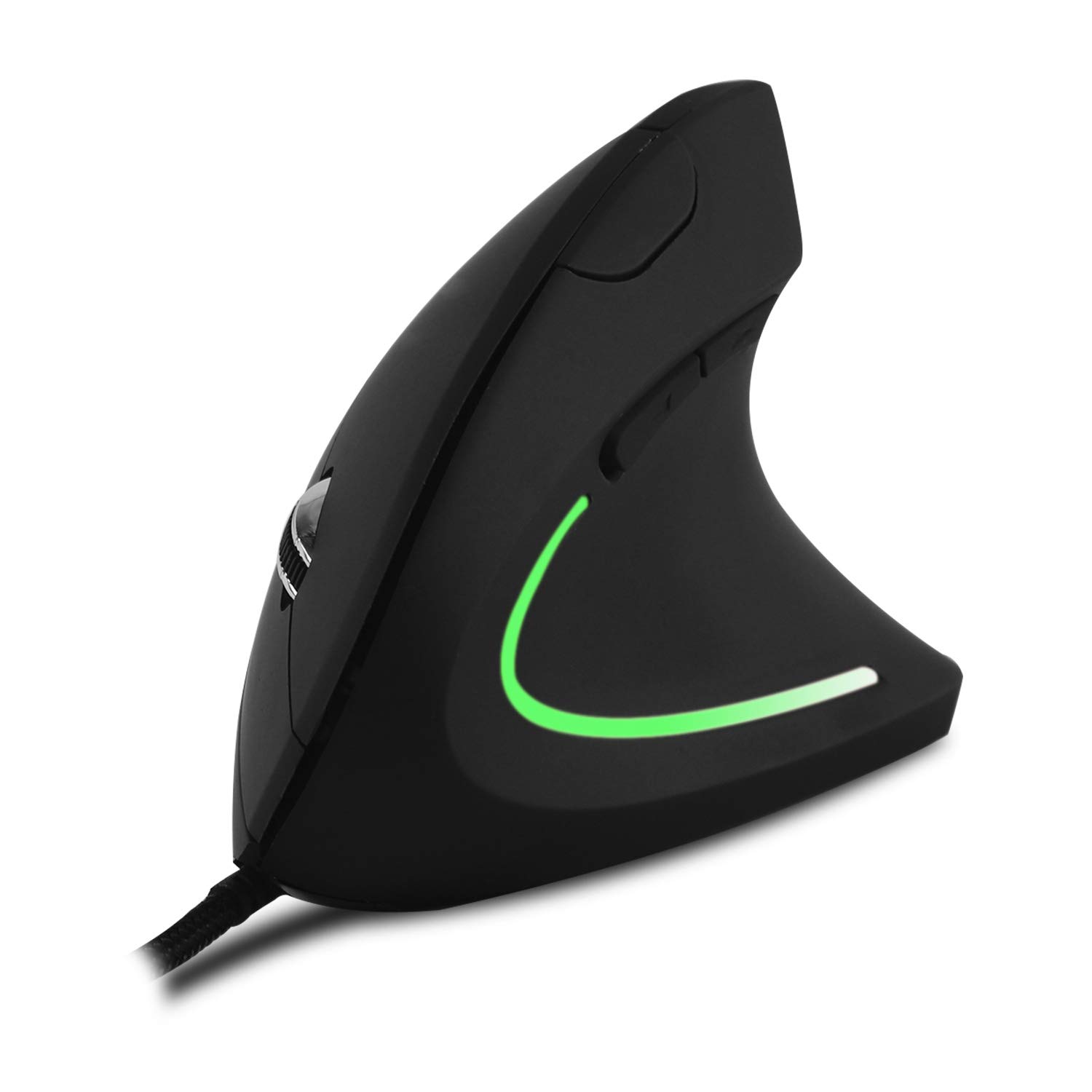 

Vertical USB Large XL Ergonomic Vertical 3200 Cursor High Optical Gaming Mouse with Breathing LED 5 Compatible with Suitable for Large Black Mouse,