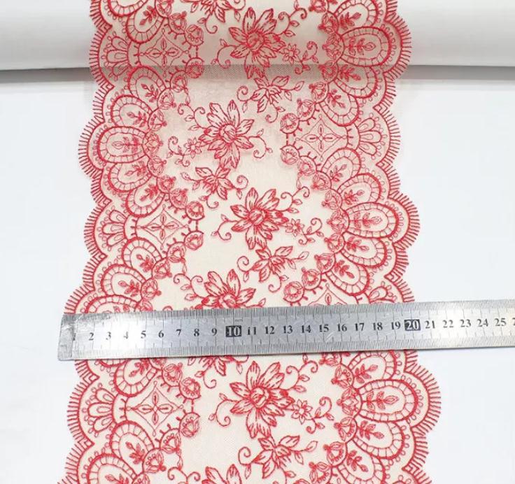 1/3 de yard de fil de polyester pressé pour fond de dentelle, idéal pour la broderie florale à faire soi-même, accessoires en dentelle, rideaux, coussins de canapé et décoration.