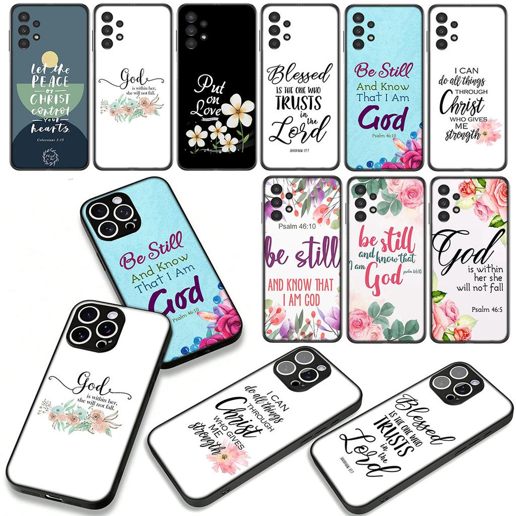 Bible Verse Faith Christian Jehovah God Phone Case for Apple iPhone 16 15 14 Plus 13 12 Mini 17 Pro Max + 16E Air 16+ ProMax