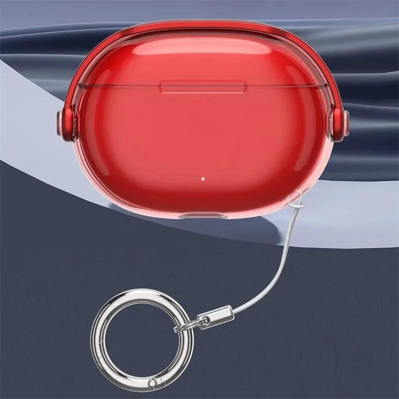 Trendy Transparent Soft Case For Beats Studio Buds + – Shockproof Protective Shell With Keychain & Matching Accessories