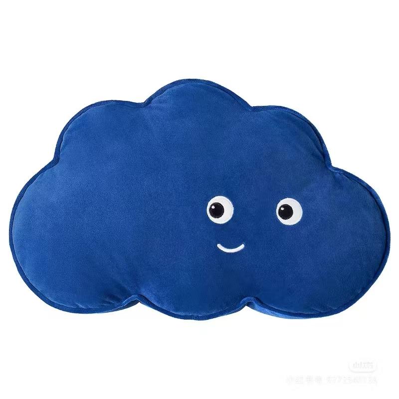 Kawaii Gepersonifieerde Expressie Wolk En Pijl Logo Pluche Vulling Kussen Zacht Gekleurd Bank Stoel Kussen Huis Kamer Decoratie