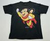Rare VTG CREATIVE IMAGES Mighty Mouse 1993 Single Stitched T Shirt 90s Black L