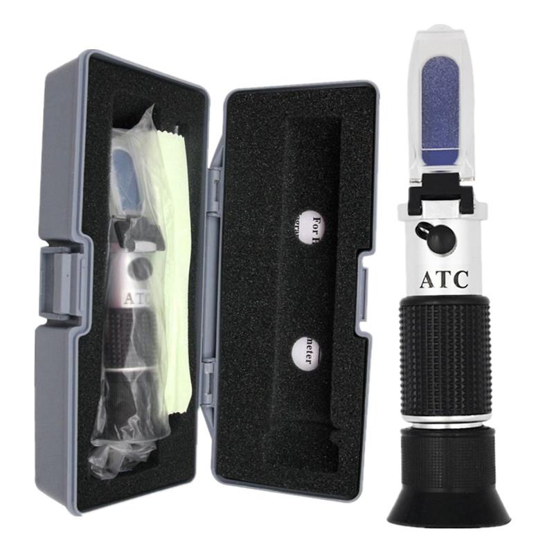 Ethylene Propylene Glycol Refractometer Antifreeze Car 1-1.4 Battery Acid Engine Coolant Tester Fluid Refractometer Tester ATC