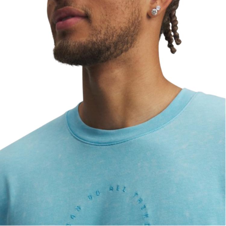 Under Armour ICDAT Washable Lightweight Comfortable Breathable Training Fitness Short Sleeve T-Shirt Men Tops 6009782-481