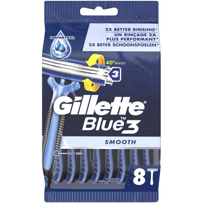 

GILLETTE Rasoirs jetables Blue 3 x8