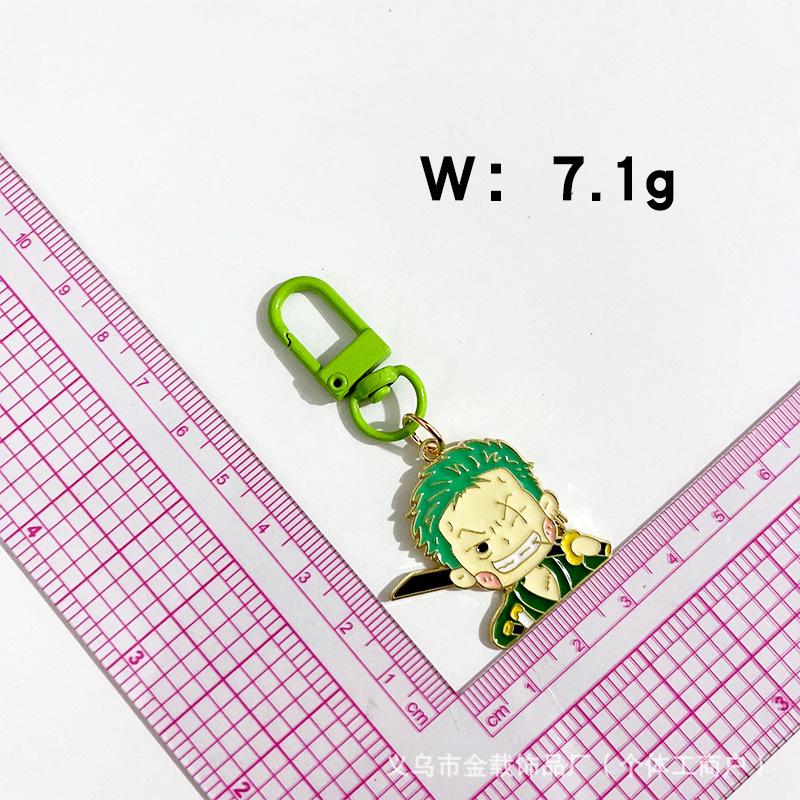 One Piece Keychain: Luffy & Nami Metal Earphone Bag Pendant